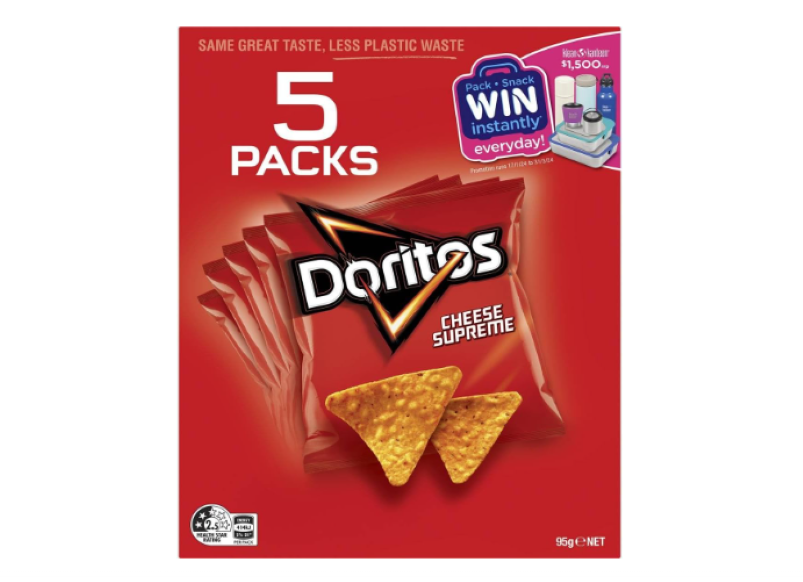 Doritos | Cheese Supreme Corn Chips 95 g (Pack of 5)