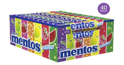 MENTOS Rainbow Candy Roll, 40 Rolls, 40 x 37.5g