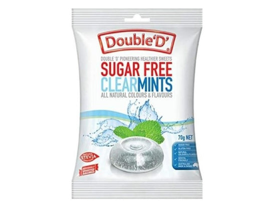 Double D Sugar Free Clear Mint Drops 70 g