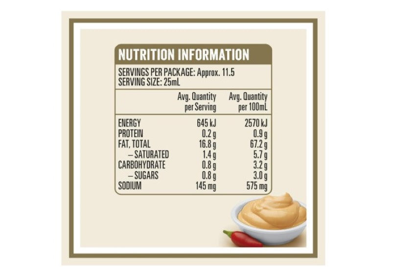 Heinz Seriously Good Spicy Peri Peri Mayonnaise Mayo