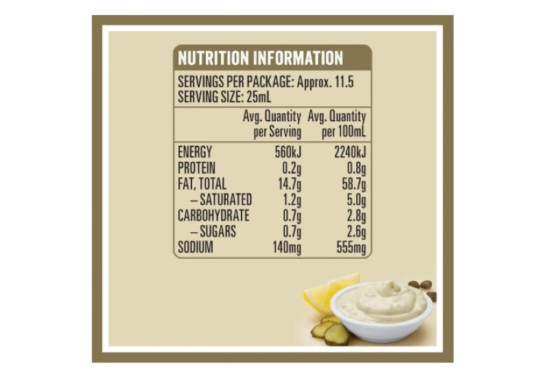 Heinz Seriously Good Tartare Sauce Tartare Sauce Dipping Sauce 295ml