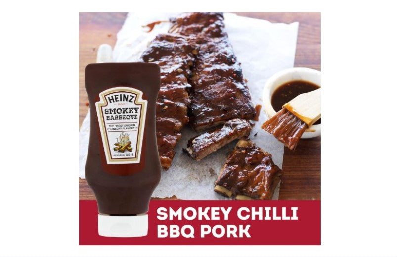 Heinz Smokey BBQ Sauce Barbecue Sauce Dipping and Spreading Condiment 500ml