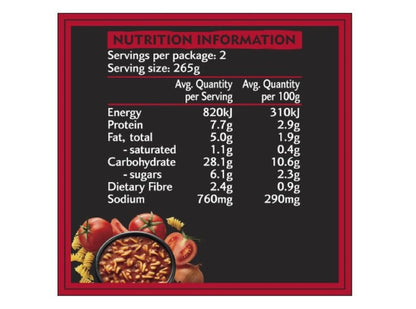 Heinz® Big'N Chunky Beef Bolognese Soup 535g