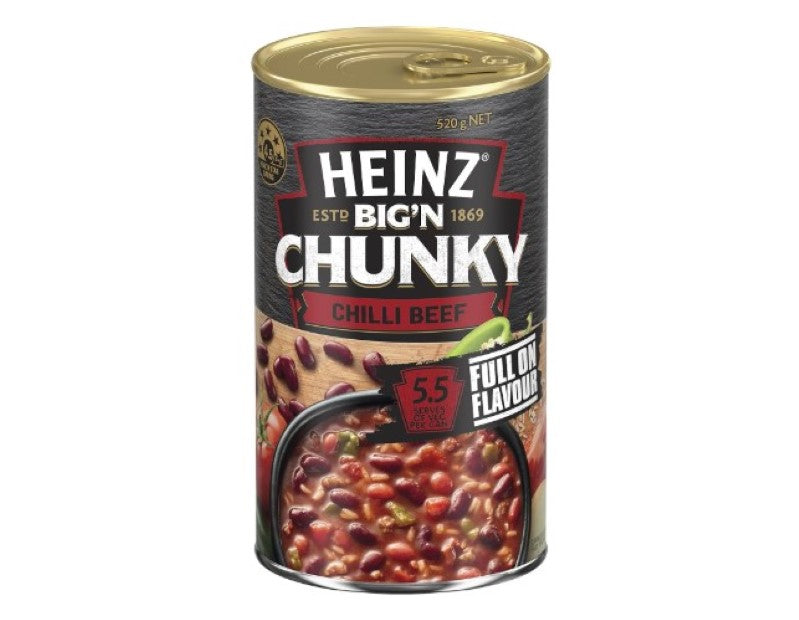 Heinz Chilli Beef Big'N Chunky Soup Family Pack 520g