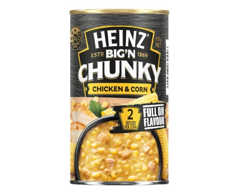 Heinz Big N Chunky Chicken & Corn Soup Can 535g