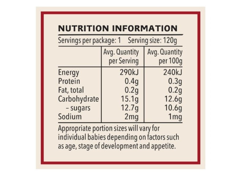 Heinz 8+ Months Apple Strawberry and Passionfruit Heinz For Baby Baby Food 120g (pack of 6)