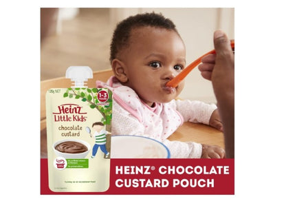 Heinz Chocolate Custard 1-3 Years Heinz For Baby Heinz Little Kids Baby Food Pouch 120g (pack of 6)