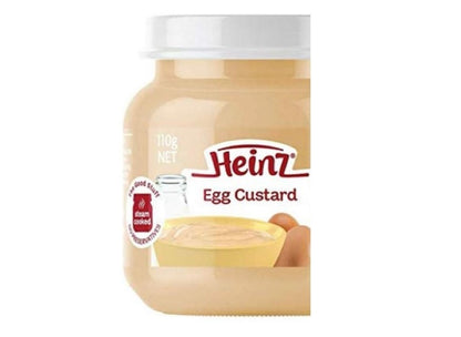 Heinz 6+ Months Egg Custard For Baby Little Treats Baby Food Jar 110g (pack of 6)