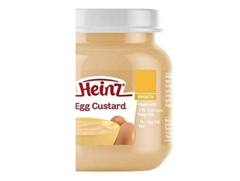 Heinz 6+ Months Egg Custard For Baby Little Treats Baby Food Jar 110g (pack of 6)