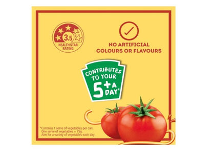 Heinz Spaghetti The One for One Canned Pasta In Tomato Sauce Ready To Eat Quick and Convenient Meal, 220g