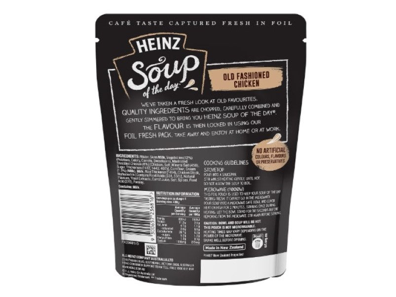 Heinz Soup of the Day Old Fashioned Chicken Soup Pouch 430g x 6 (Pack of 6)