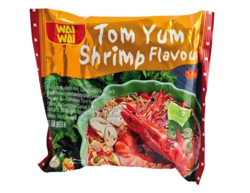 Wai Wai Tom Yum Shrimp Flavour Noodles, 60 g