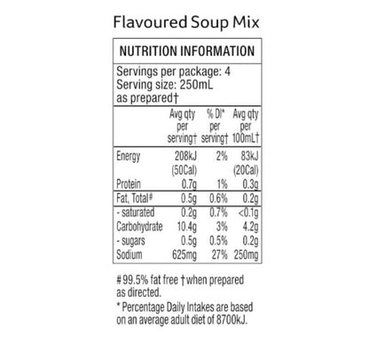 CONTINENTAL Cup-A-Soup, Classic Hearty Beef, 4 pack, 55g