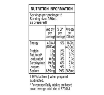 CONTINENTAL Cup-A-Soup | Tasty Tomato, 2 pack, 54g