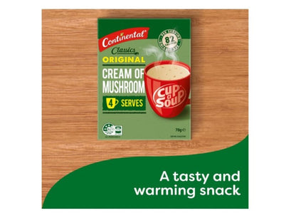 Continental Classics Original Cream Of Mushroom Soup Cup A Soup 70 g