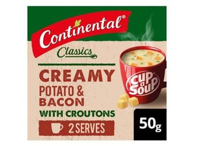 Continental Classics Creamy Potato & Bacon With Croutons Cup A Soup 50 g