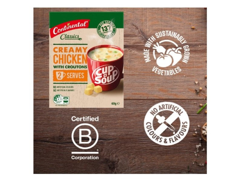 Continental Classics Creamy Chicken With Croutons Cup A Soup 60 g