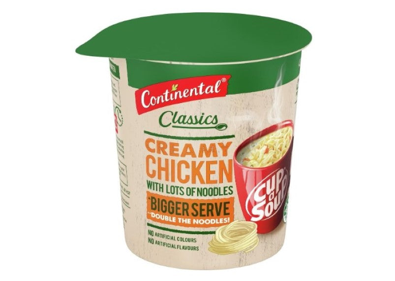 CONTINENTAL Classics Creamy Chicken Noodles Cup A Soup Pot, 43g