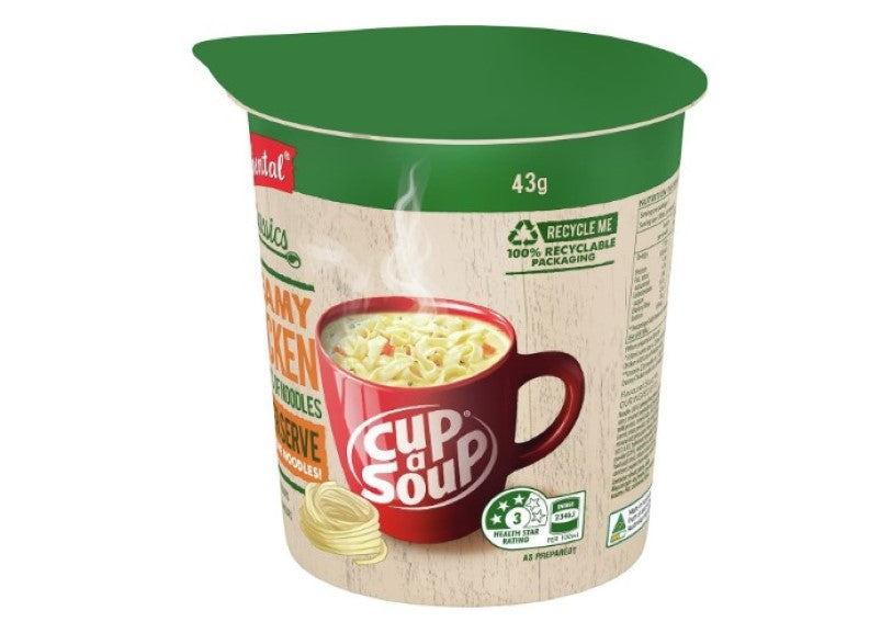 CONTINENTAL Classics Creamy Chicken Noodles Cup A Soup Pot, 43g