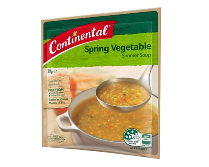 Continental 16 x Simmer Soup Spring Vegetable, 30g