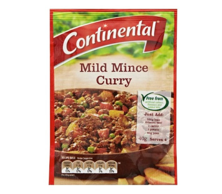 Continental Recipe Base | Mild Mince Curry, 40g