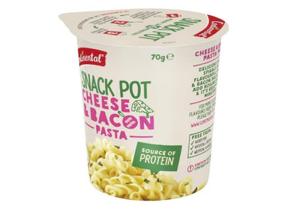 Continental Snack Pot | Cheese & Bacon Pasta, 70g