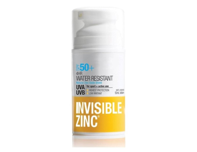 Invisible Zinc SPF50+ 4 Hours Water Resistant Sunscreen, 50ml