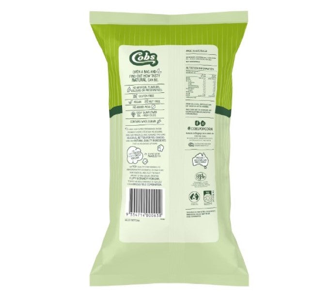 Cobs Natural Lightly Salted and Slightly Sweet Popcorn, 13g x 5 bag Multipack x10 (650g total)