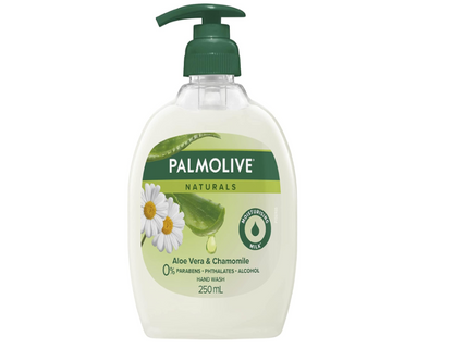 Palmolive Naturals Liquid Hand Wash Soap, Aloe Vera & Chamomile Pump, 250mL - 3 Pack