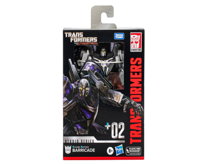 Transformers Studio Series Deluxe Class 02 Gamer Edition Barricade Action Figure – 4.5-Inch