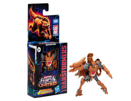 Transformers Legacy United Core Class Beast Wars II Universe Tasmania Kid Action Figure – 3.5 Inches