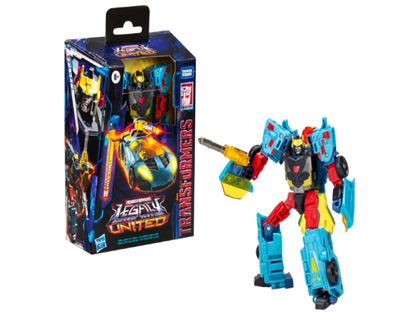 Transformers Legacy United Deluxe Class Cybertron Universe Hot Shot Action Figure - 5.5 Inches for Ages 8+