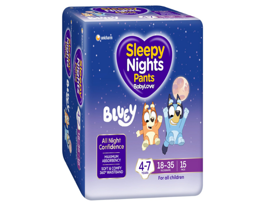 BabyLove SleepyNights Pants 4-7 years (18-35kg) | 60 Pieces