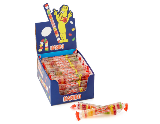 Haribo Mega Roulette Fruit Flavoured Gums 45g - 40 Pack