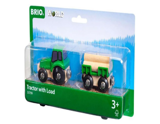 BRIO - Farm Tractor with Load 3 Pieces