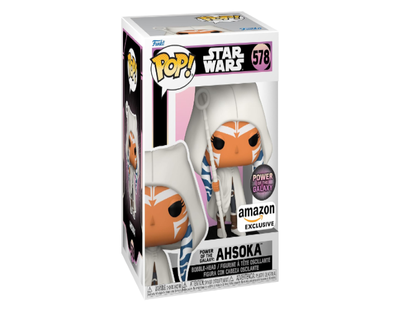 Funko Pop! Star Wars: Power of The Galaxy Ahsoka – US Exclusive Vinyl Action Figure, 4-Inch