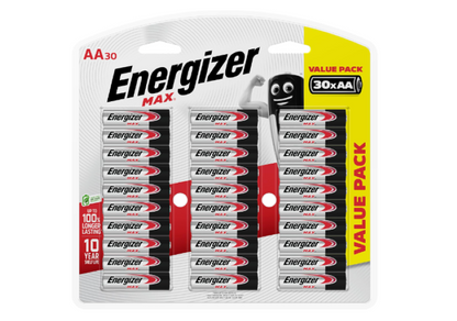 Energizer | AA Batteries, MAX Alkaline - (Pack of 30)