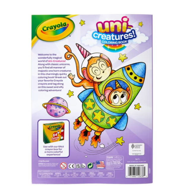 Crayola | Uni-Creatures Colouring Book