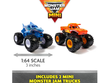 Monster Jam | 1:64 Truck Wash Playset - Megalodon Monster Wash