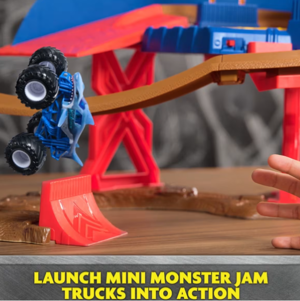 Monster Jam | 1:64 Truck Wash Playset - Megalodon Monster Wash