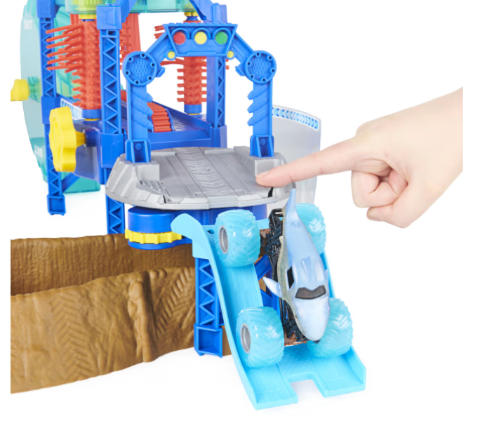 Monster Jam | 1:64 Truck Wash Playset - Megalodon Monster Wash