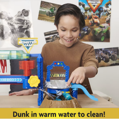 Monster Jam | 1:64 Truck Wash Playset - Megalodon Monster Wash