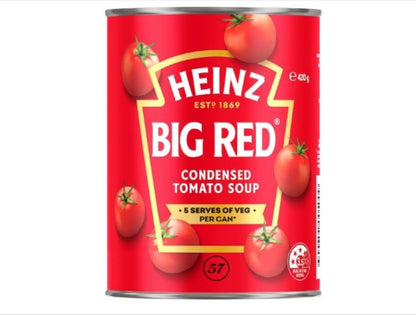 Heinz Big Red Condensed Tomato Soup Vegetarian Creamy Soup Canned Soup Tinned Soup 420g