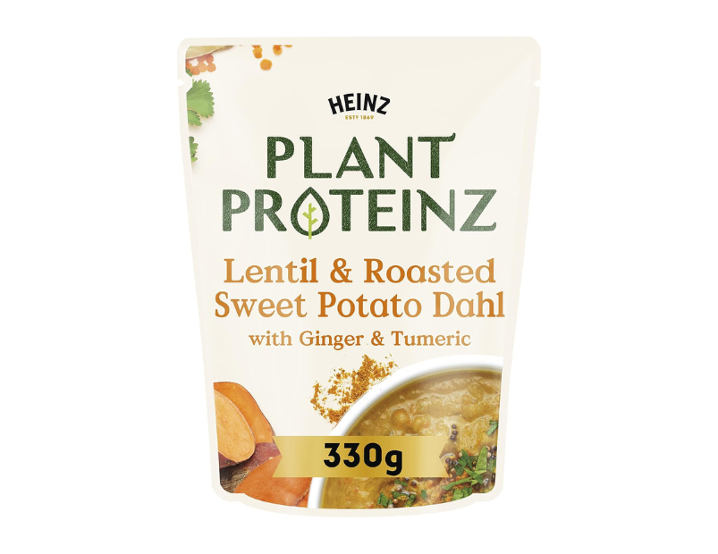 Heinz Plant Proteinz Lentil and Roasted Sweet Potato Dahl with Ginger and Tumeric Soup, 330g