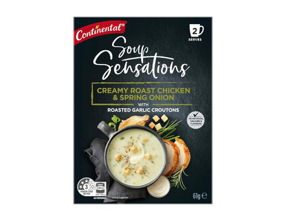 Continental Creamy Roast Chicken & Spring Onion with Roasted Garlic Croutons Soup Sensations 61 g