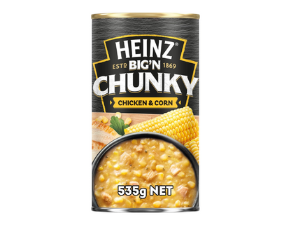 Heinz Big N Chunky Chicken & Corn Soup Can 535g