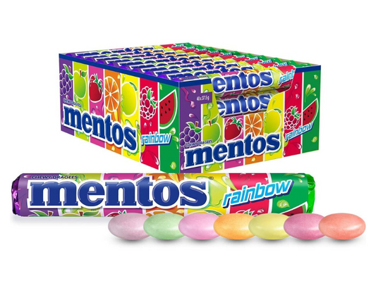 MENTOS Rainbow Candy Roll, 40 Rolls, 40 x 37.5g