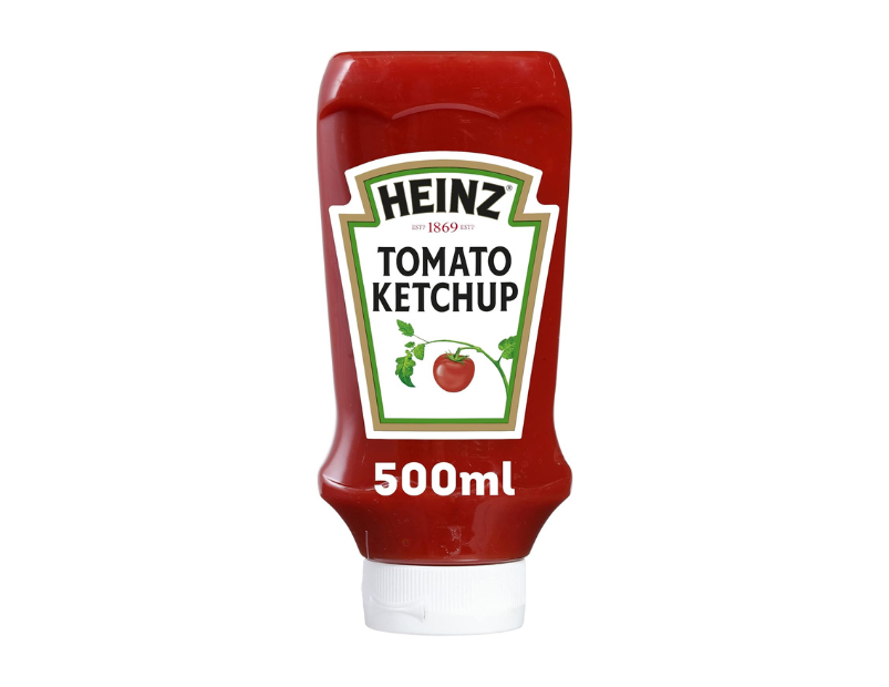 Heinz Tomato Ketchup Tomato Sauce No Preservatives or Sweeteners Dipping Condiment 500ml