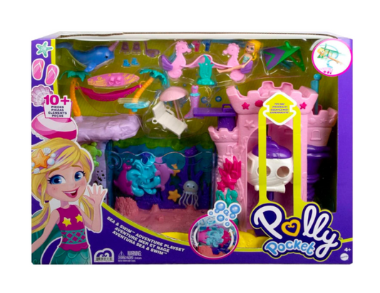 Polly Pocket | Sea & Swim Adventure Playset