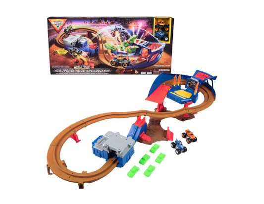 Monster Jam | World Finals Supercharge Speedway Playset